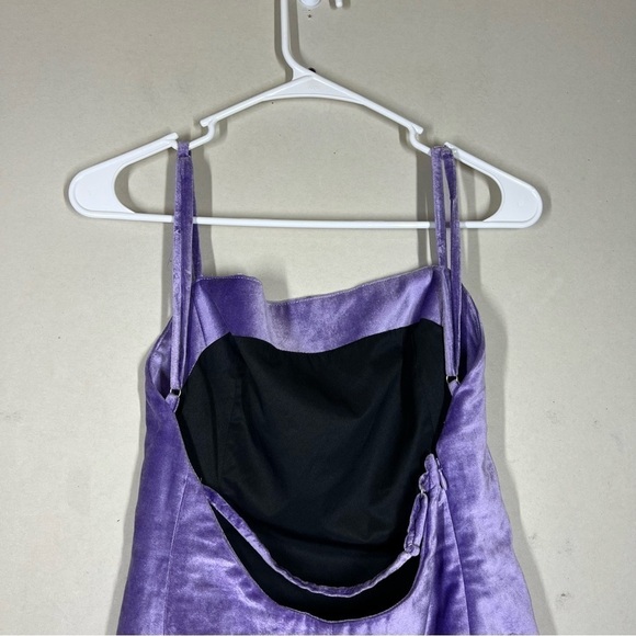NWT Rag & Bone Juliette Velvet Violet Mini Dress Size 2 - Picture 7 of 11